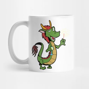 Dragon with sparkler - Happy New Year Mug